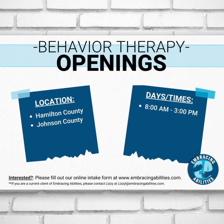 Therapy Openings Embracing Abilities Inc.